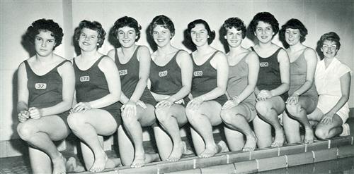 1961 Girls Swim team 